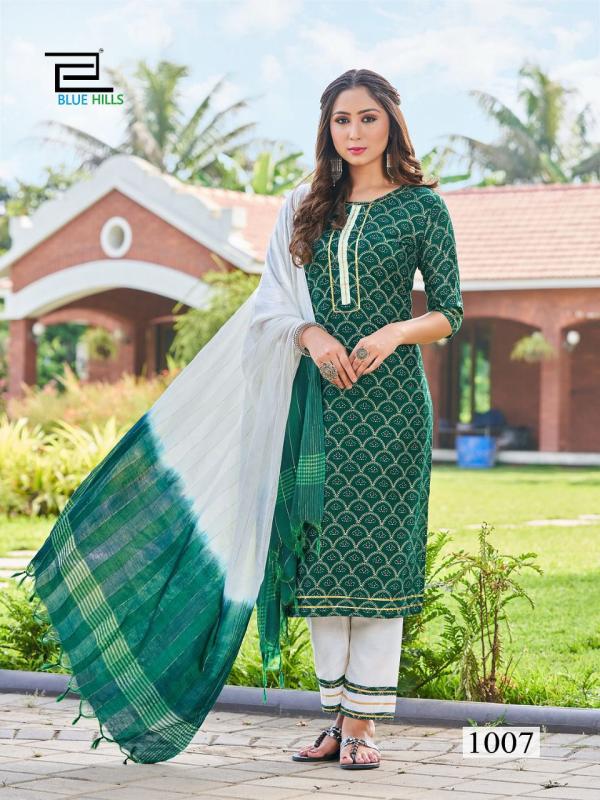 Blue Hills Lockup 1 Kurti Bottom Dupatta Collection